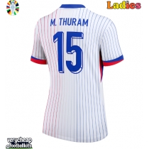 France Marcus Thuram #15 Replica Away Shirt Ladies Euro 2024 Short Sleeve